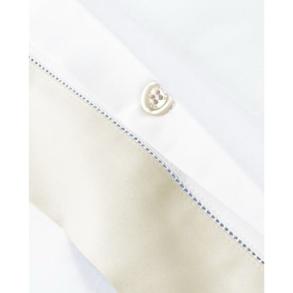 Ralph Lauren RL Organic Sateen Border Full/Queen Duvet Cover $400 Parchment NWT - Picture 4 of 10